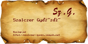 Szalczer Győző névjegykártya