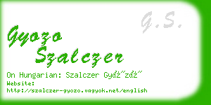 gyozo szalczer business card